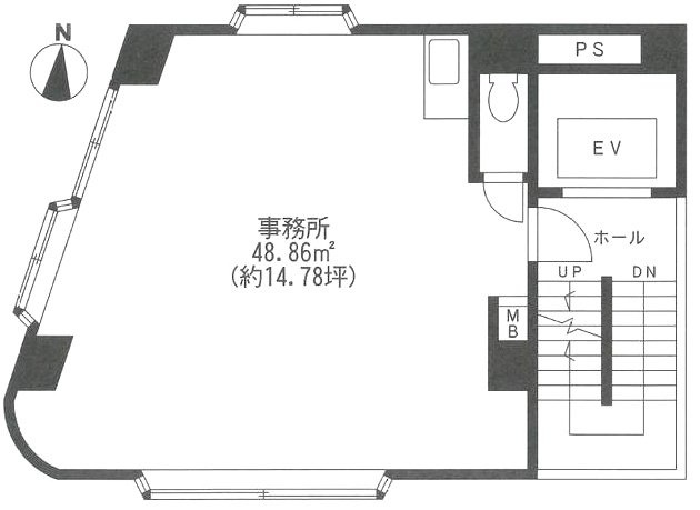 高柳ビル5F 間取り図
