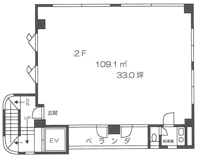 JUNEハウスビル2F 間取り図