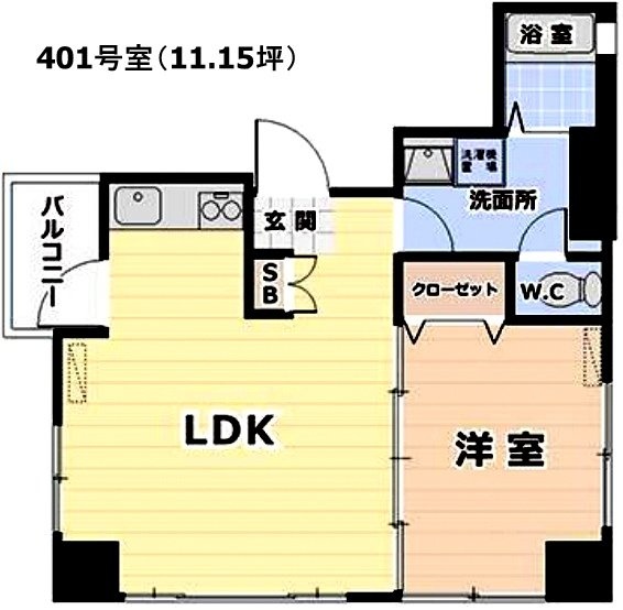 タワーホーム401 間取り図