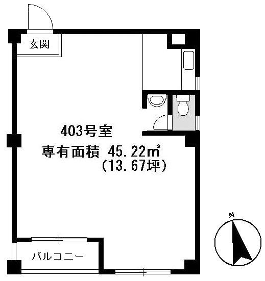 島幸ビル403 間取り図