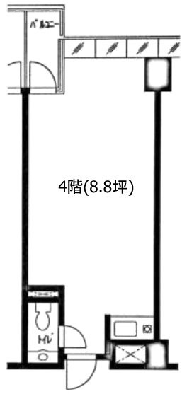 コンフォール参宮橋4F 間取り図