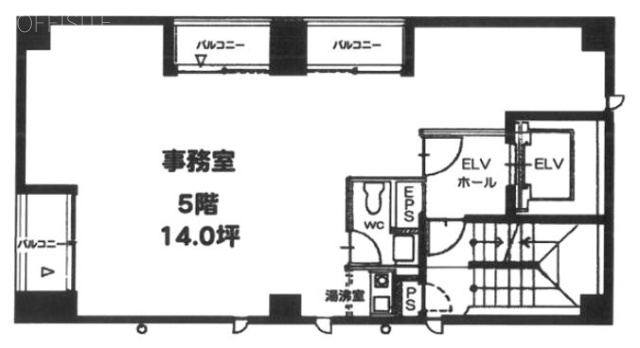 ワカサビル5F 間取り図