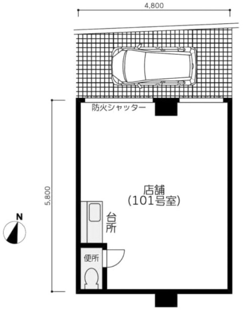 ユニパリス南荻窪101 間取り図