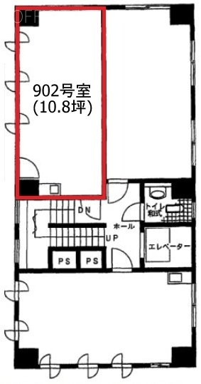 セントラルビル902 間取り図