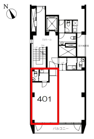 溜池山王葵ビル401 間取り図