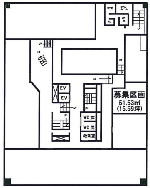 横浜西口加藤ビルB1F 間取り図