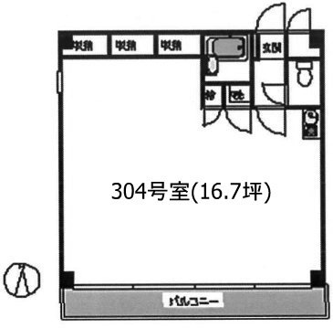 田村ビル304 間取り図