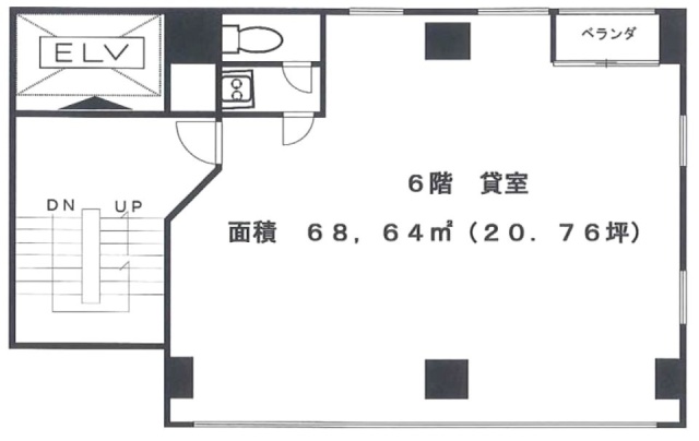 浅海ビル6F 間取り図