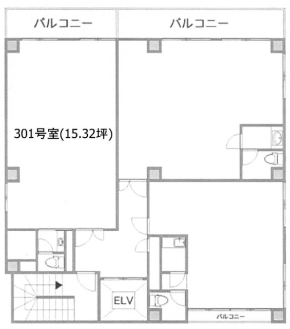 第2北條ビル301 間取り図