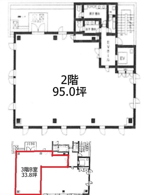 ACN八丁堀ビル2F～3F 間取り図