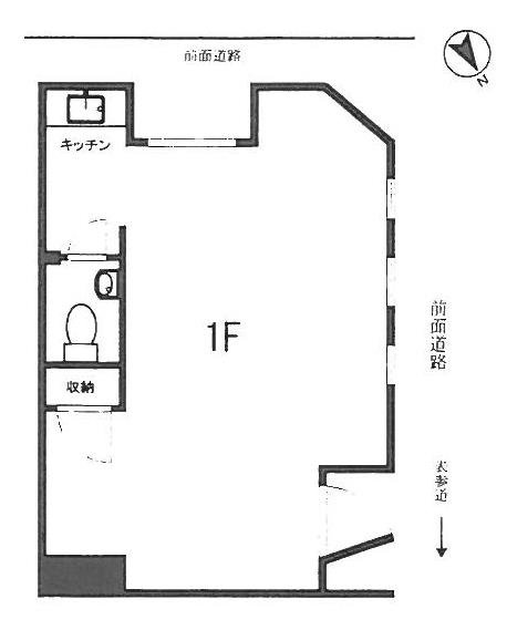 KG表参道ビル1F 間取り図