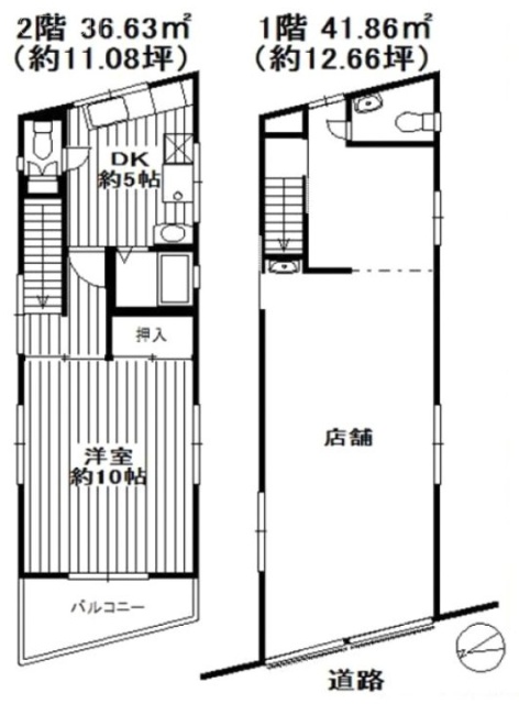 コーポ中板橋ビル101 間取り図