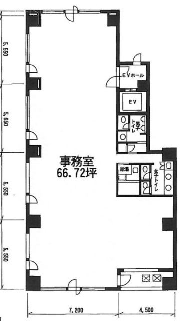 オークビル京橋4F 間取り図
