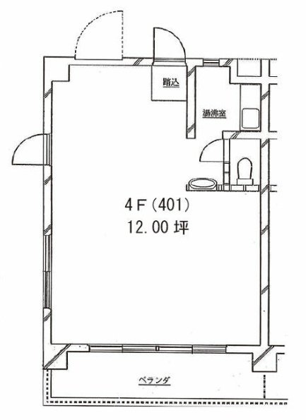 御成門コープ401 間取り図