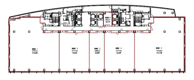 二子玉川ライズオフィスビル12F 間取り図