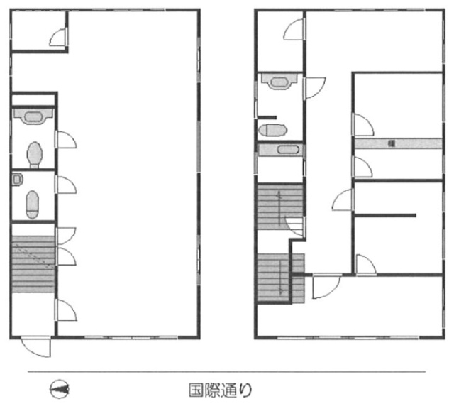 東京自交ビル1F～2F 間取り図