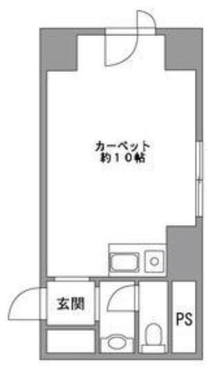 渋谷南平台ビル8F 間取り図