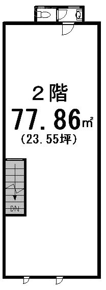 ピュア仲通りビル2F 間取り図