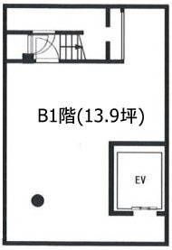 原宿TWビルB1F 間取り図