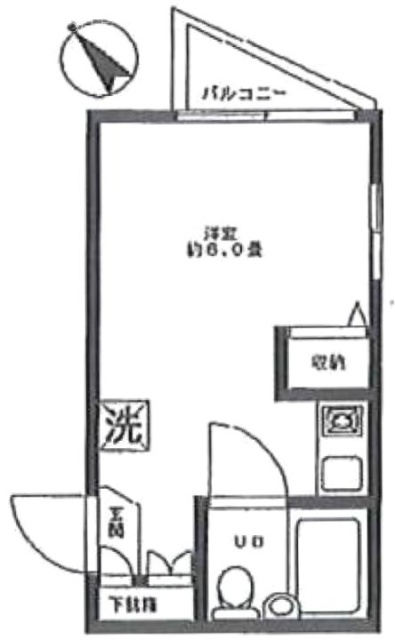 新宿スカイビル201 間取り図
