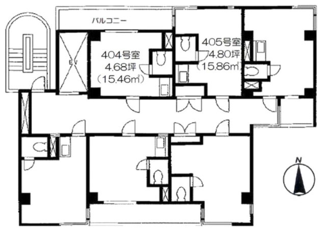 パークノヴァ御茶ノ水405 間取り図