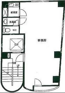 桜丘Kビル2F 間取り図