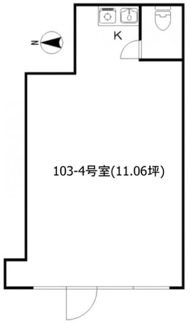 パークホームズ小石川ビル103-4 間取り図