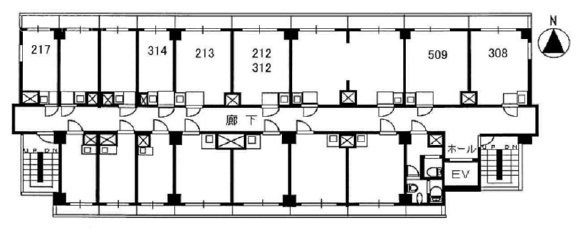 日本橋永谷ビル212 間取り図
