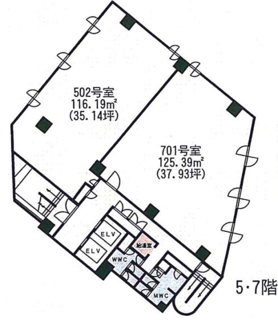 モリタビル西池袋502 間取り図