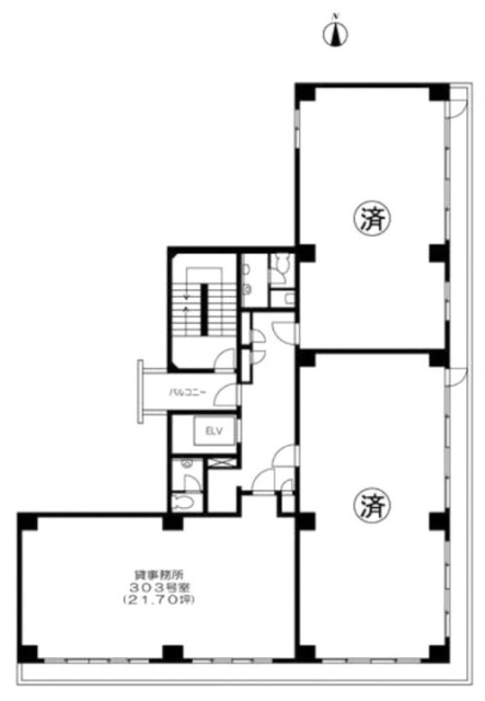 浅草橋ハイツ303 間取り図