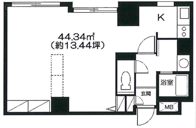 横浜NSビル703 間取り図