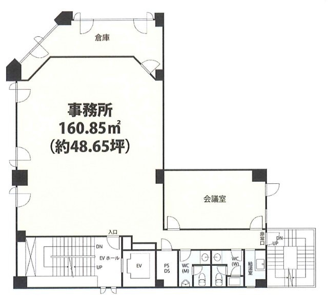 こうしんビル4F 間取り図