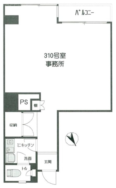 代官山エーデルハイム310 間取り図