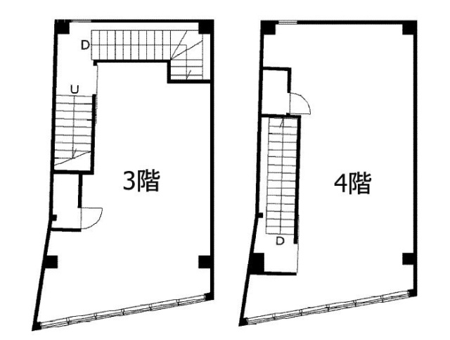 第78東京ビル3F～4F 間取り図