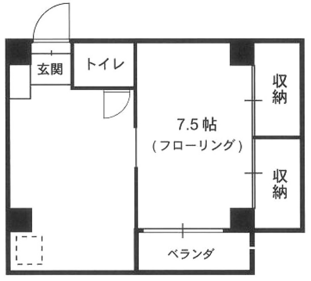 ブラッサム大六天302 間取り図