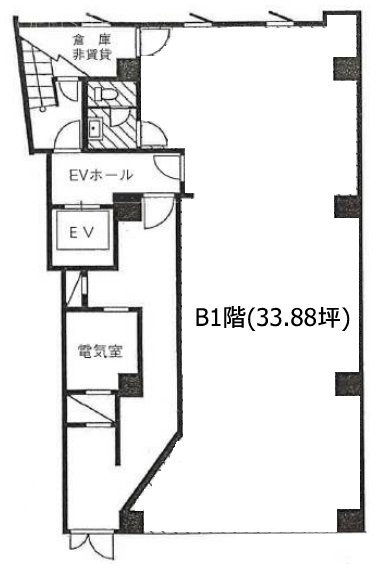 クルスビルB1F 間取り図