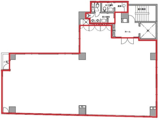 イトーピア神田共同ビル9F 間取り図