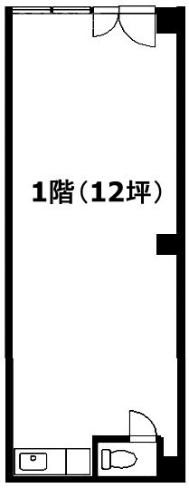 ロイヤルハイツ新宿御苑ビル1F 間取り図