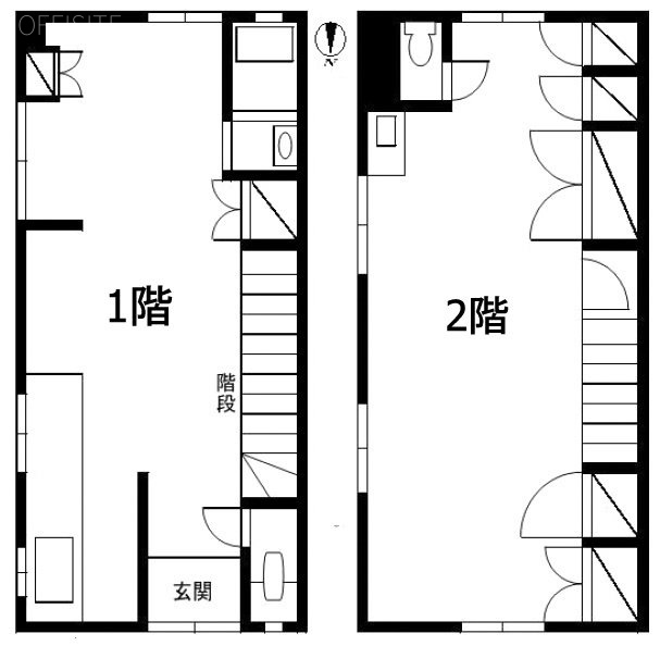 台東三丁目倉庫ビル1-2F 間取り図