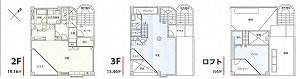 GRANCHESTビル2-3F 間取り図