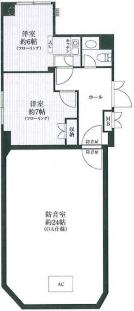 アルブル荻窪1F 間取り図