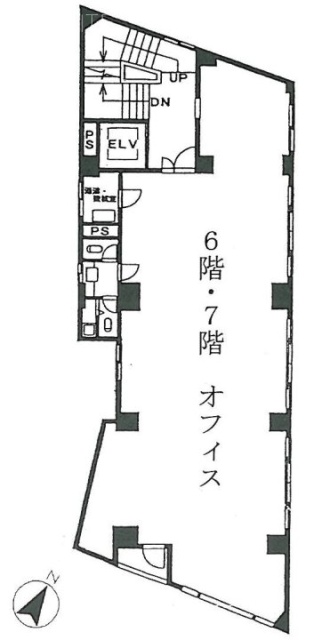 新宿第五葉山ビル7F 間取り図