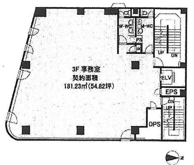 上野TGビル3F 間取り図