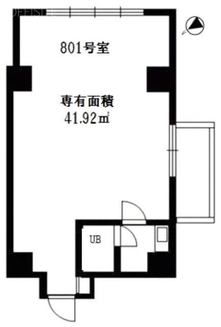 築地ホワイトビル801 間取り図