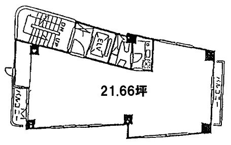 赤坂通り50番ビル4F 間取り図