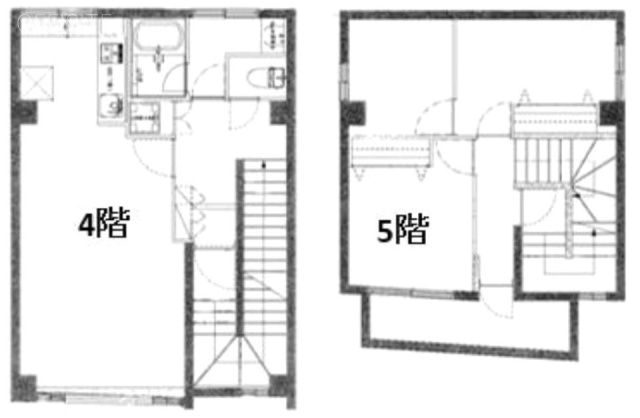 中尾ビル4F~5F 間取り図