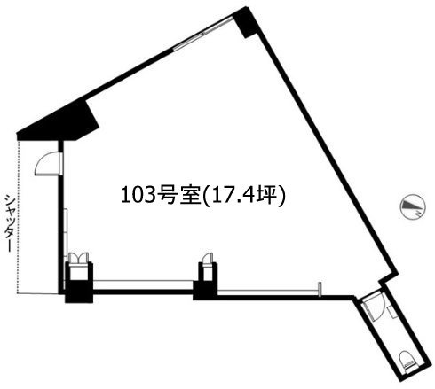 ニューウェルハイツ第2三軒茶屋103 間取り図