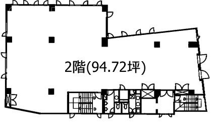 代官山宝ビルⅡ2F 間取り図