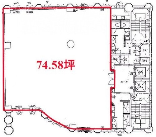 花井ビル6F 間取り図