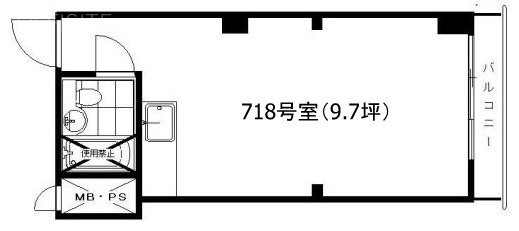 プリメーラ道玄坂718 間取り図